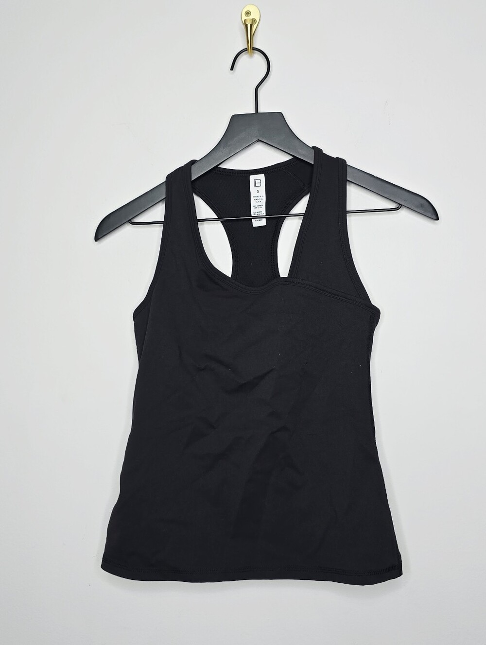 Body Language Sportswear Racerback Tank Size Small Black NWT